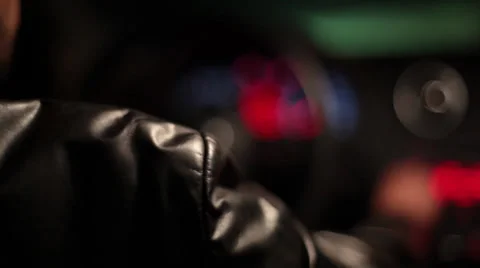 MAN DRIVING A CAR Stock Footage 34451015