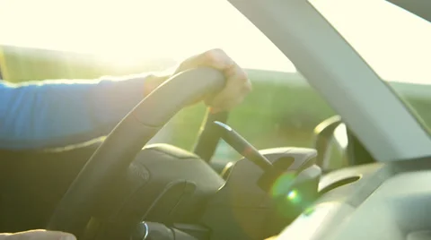 Man driving car Stock Footage 37111080