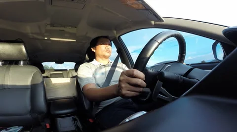 Man driving car 库存影片 41589430