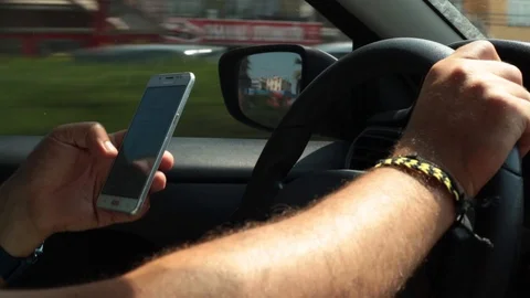 Man driving a car Stock Footage 113512645