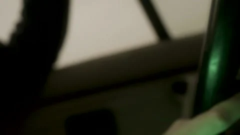 Man Driving Car Stock Footage 194405933