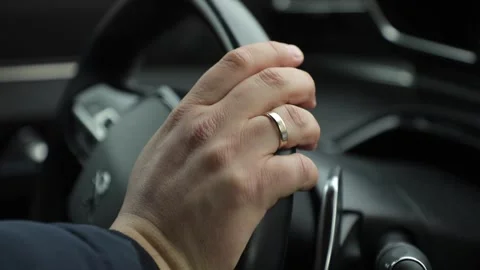 A man driving a car Stock Footage 247107539