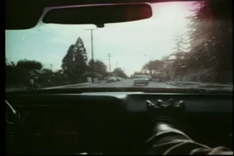 Man driving car at high speed and chasing a vehicle on road Stock Footage 11355352