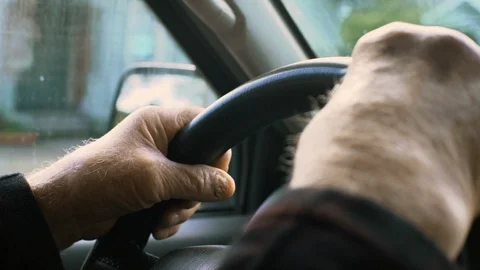 Man driving his car. 스톡 동영상 88374101