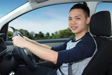 Man driving Stock Photos