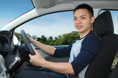 Man driving Stock Photos