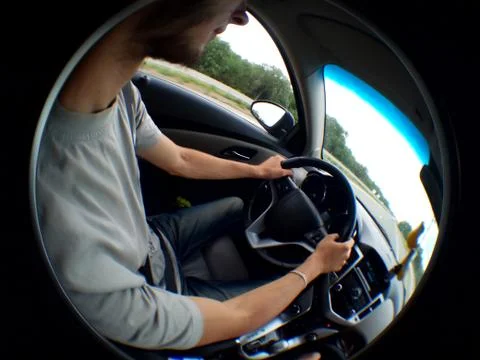 Man driving  Foto stock