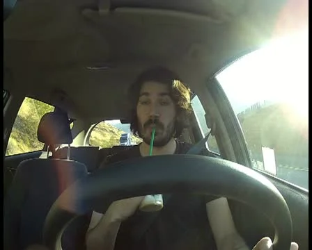 Man driving V3 - PAL Video stock 12458235