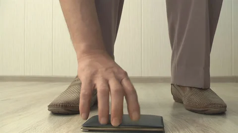 Man dropped documents Stock Footage 39719157