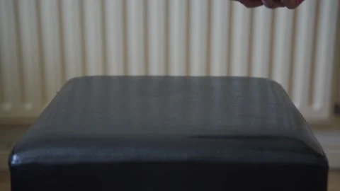 Man dropping a black phone 動画素材 132350885
