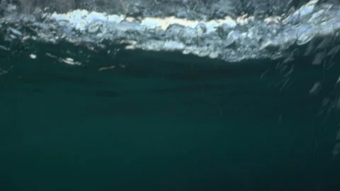 Man drowns in water, he cannot swim. Seeking help in the sea, lack of air. Stock Footage 160415531