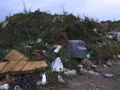 man on the  dump trash by the road Video HD