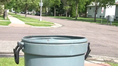 Man Dumping Grass Video stock 66064035