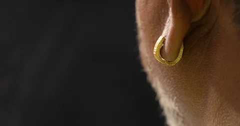 Man With Ear Ring Video stock 109597133