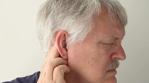 Man with earache Stock Footage 11292863