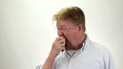 Man Eating Apple Funny Vidéo 49635375