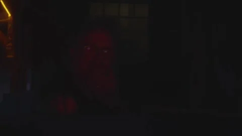 Man Eating Marshmallows by Fire Stock Footage 280786395