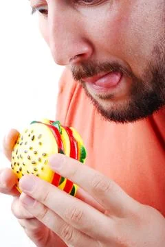 Man eating Stock Photos