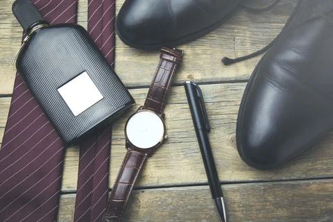 Man elegant accessories Stock Photos