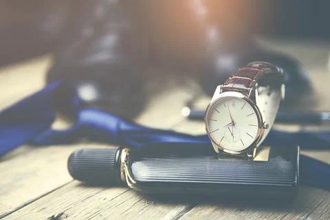 Man elegant accessories Stock Photos