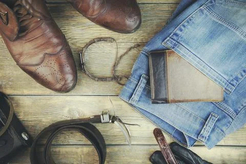 Man elegant  accessories Stock Photos