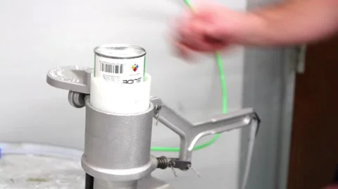Man empties spray paint can Stock Footage 66767764