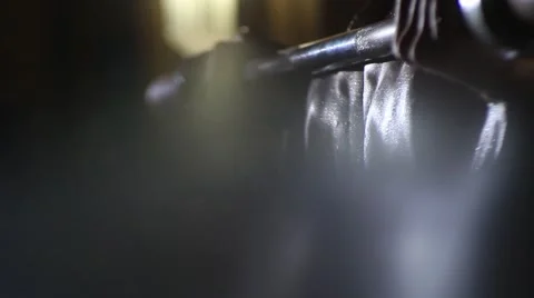 The man is engaged in in the gym 库存影片 64221048