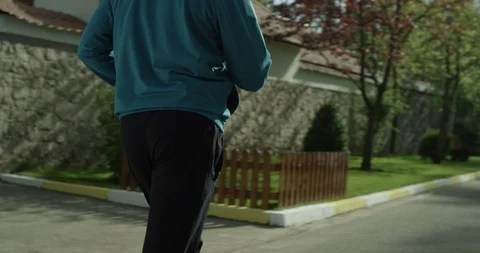 Man is engaged in walking. rear view. Stock Footage 127067727