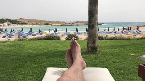 Man enjoy the ocean Stock Footage 106355452