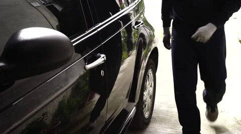 Man enters into car Stock Footage 63176752