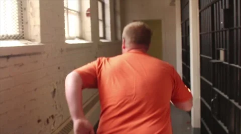 Man Escapes From Prison Stock Footage 53090030