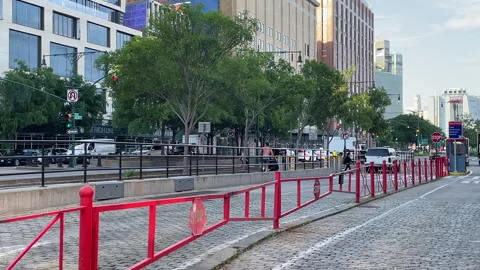 Man excise to run and push baby cart ,babysitting  Video stock 244928227