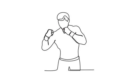 A man is excited to start the match Stock Illustration