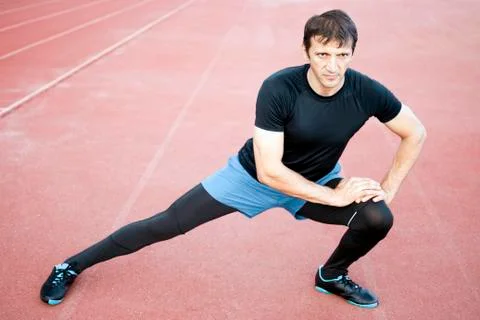 Man exercises Stock Photos