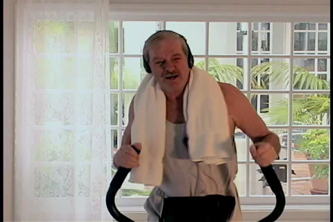Man Exercising Stock Footage