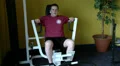 Man exercising at the gym HD Footage