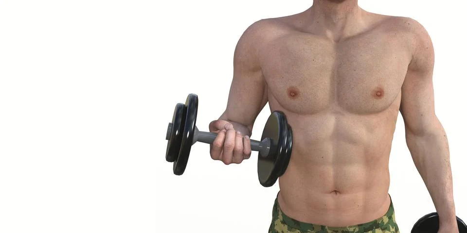 Man Exercising Stock Illustration