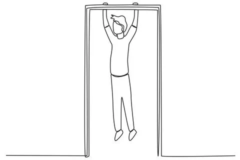 A man exercising in the park Ilustración de archivo