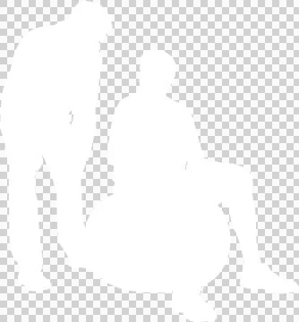 Man exercising with trainer on black background Stock Photos