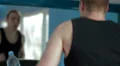 Man exercising on treadmill HD Footage