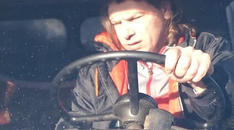 Man exits the car Stock-Footage 21969346