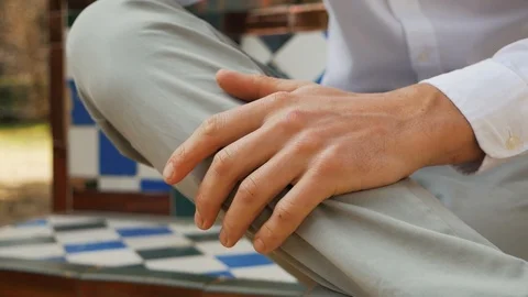 Man Expects. Waiting. Time Stock Footage 87686983