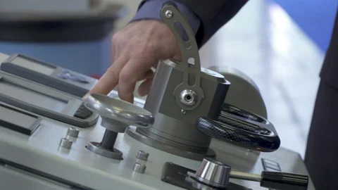 Man explaining control system of a boat  Stock Footage 88550056