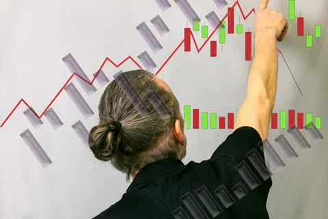 A man explains the course Stock Photos