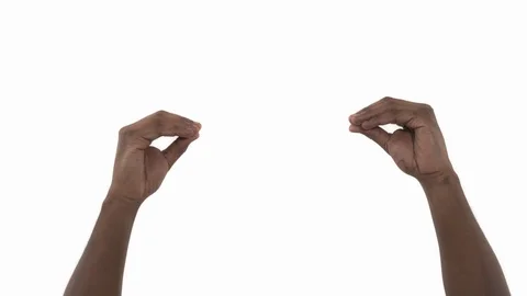 Man expressing bla bla bla sign. Empty promises. Isotated, on white background Stock Footage 123908865