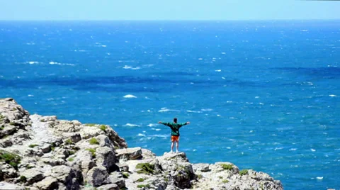 Man expressing freedom Stock Footage 31830277