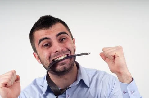Man expressing frustration Stock Photos