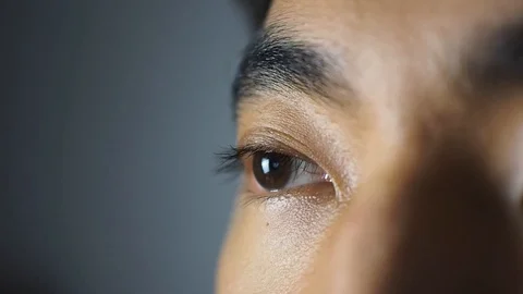 Man eye close up, watching and looking Video stock 88459978