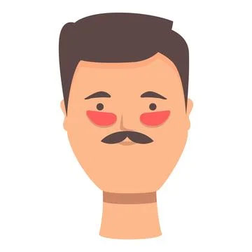 Man eye patch icon cartoon . Face mask Stock Illustration