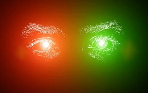 Man Eyes Stock Illustration